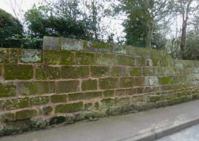 Little Haywood protected wall