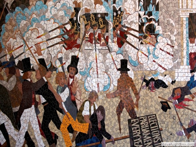 Chartist riot mural
